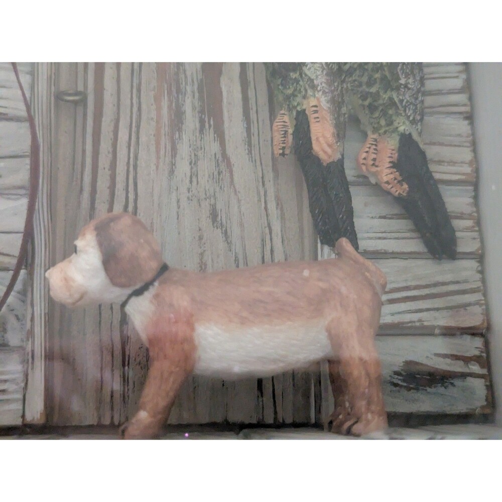 Vintage Rustic Shadow Box Display Case Large 11x14 Picture Frame Dogs Rifle Rope - Picture 4 of 9